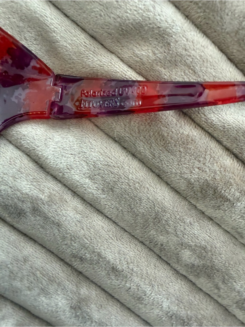 Women or Mens Red & Purple Patterned Sunglasses by Jonathan Paul fitovers - Picture 5 of 6